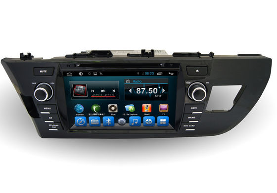 Cina 2 Din Quad Core Toyota GPS Navigation Radio BT For Corolla 2014 Europe pemasok