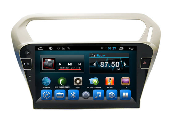 Cina Quad Core Car Dvd Player Peugeot Navigation System 301 Kitkat Systems pemasok