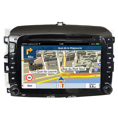 Cina Double Din FIAT Navigation System High Resolution With Capacitive Touch Panel pemasok