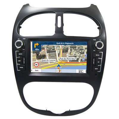 Cina Peugeot 206 GPS Navigation Car Multimedia DVD Player With Android / Windows System pemasok