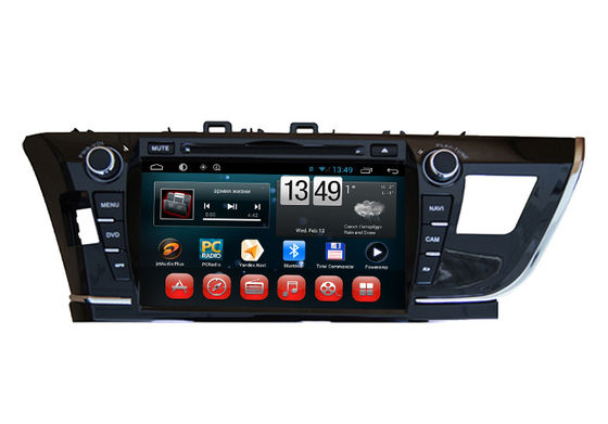 Cina Touch Screen Toyota Corolla 2014 GPS Navigasi / DVD Player dengan iPod BT SWC TV pemasok