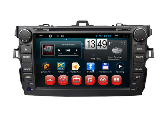 Cina Toyota GPS Navigasi Corolla Android Car DVD Player SWC TV Bluetooth Radio USB SD pemasok