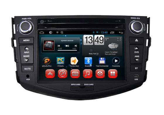 Cina Toyota RAV4 GPS Navigasi Android Car DVD Player Steering Wheel Control BT TV Radio pemasok
