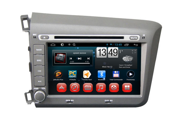 Cina Honda Civic 2012 Sisi Kiri Sistem Navigasi Android OS Pemutar DVD dual Zona BT TV iPod pemasok