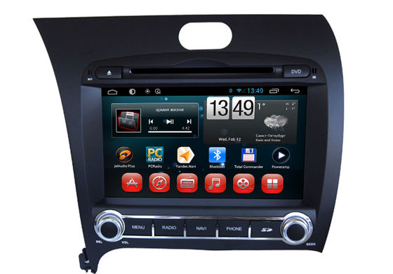 Cina 3G WIFI Bluetooth Cerato K3 Forte 2013 KIA DVD Player Android GPS Navigasi untuk Mobil pemasok