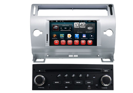Cina Auto 8GB Car Raido Citroen DVD Player / Sistem Navigasi di Italia, 1024 x 600 piksel Layar pemasok