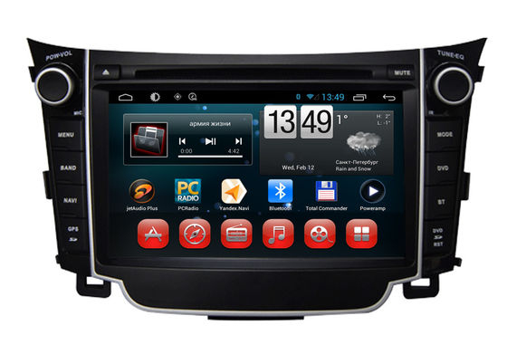 Cina 1080P HD Hyundai I30 Android DVD Player GPS Navigasi dengan Bluetooth / TV / USB pemasok