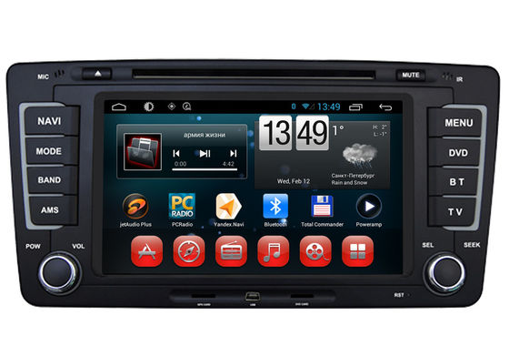Cina 1080P HD Volkswagen Skoda Octavia navigasi sistem Android mobil Navigator dengan CD DVD VCD pemasok