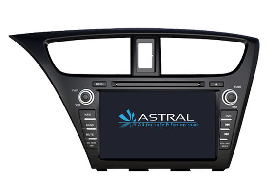 Cina iPod 2014 Civic Hatch Back Sistem Navigasi HONDA Dalam Dash Car DVD Player GPS Tracker pemasok