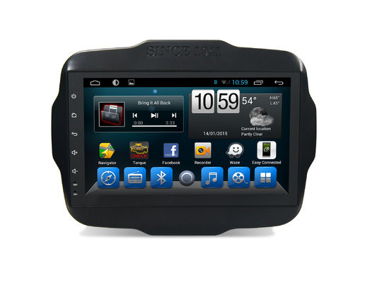 Cina 4G SIM DSP Sistem Navigasi GPS Mobil 9 Inch Jeep Renegade Dukungan Bluetooth Android pemasok