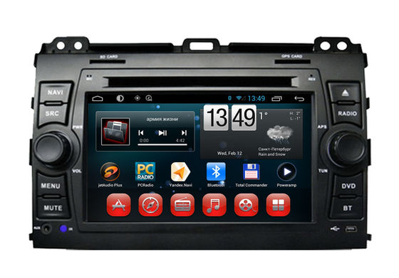 Cina Toyota GPS Navigasi Prado 120 Wifi 3G Bluetooth TV SWC Capacitive Touch Screen pemasok