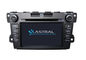 Double Din Multimedia Tengah GPS Mazda CX7 Arab Bluetooth Tangan Gratis 6 CD Virtual DVD pemasok