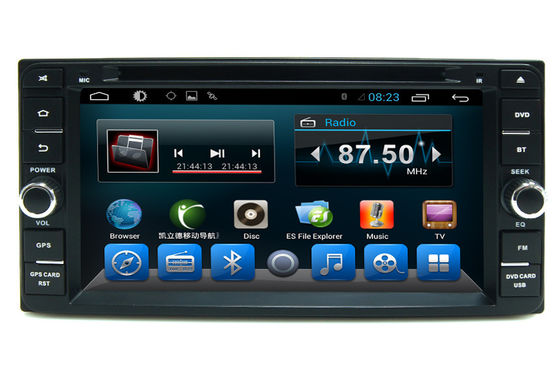 Cina Black 2 Din Car Dvd Player GPS Navigation System For Toyota Universal pemasok