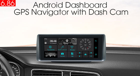 Cina SD 3G Dalam Dash Navigasi GPS Tracker Dengan FM WiFi Bluetooth Rear Camera DVR pemasok