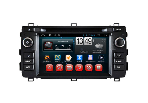 Cina Android DVD Player Toyota Auris GPS Navigasi Spion Kamera Masukan SWC TV pemasok