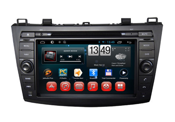 Cina Mazda 3 Android Car Multimedia Navigation System Pemutar Backup Kamera Masukan SWC pemasok
