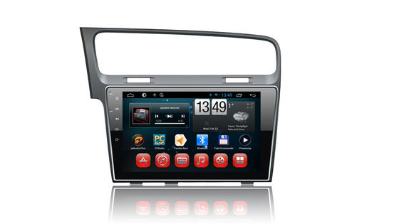 Cina 10 Inch Touch Screen Android 4.4 Gps Radio , Vw Golf 7 Gps Navigation System pemasok